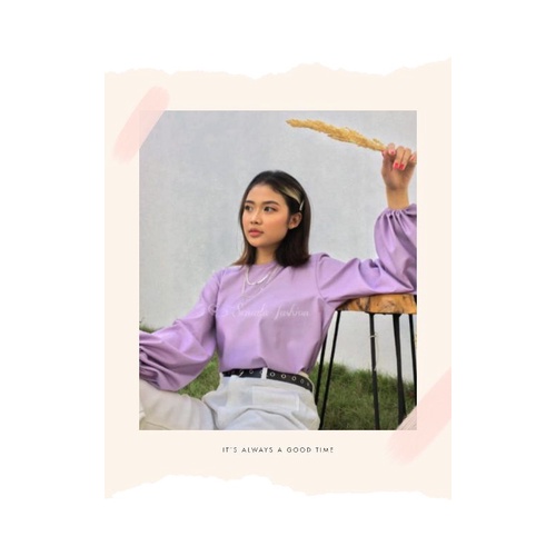 ATASAN WANITA BAJU LENGAN BALON  //LUNE BLOUSE