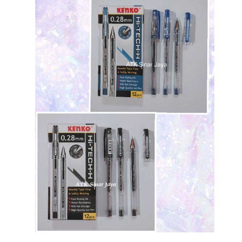 

[G7947] Pulpen Kenko Hitech - biru hitam 0,28mm ➵COD
