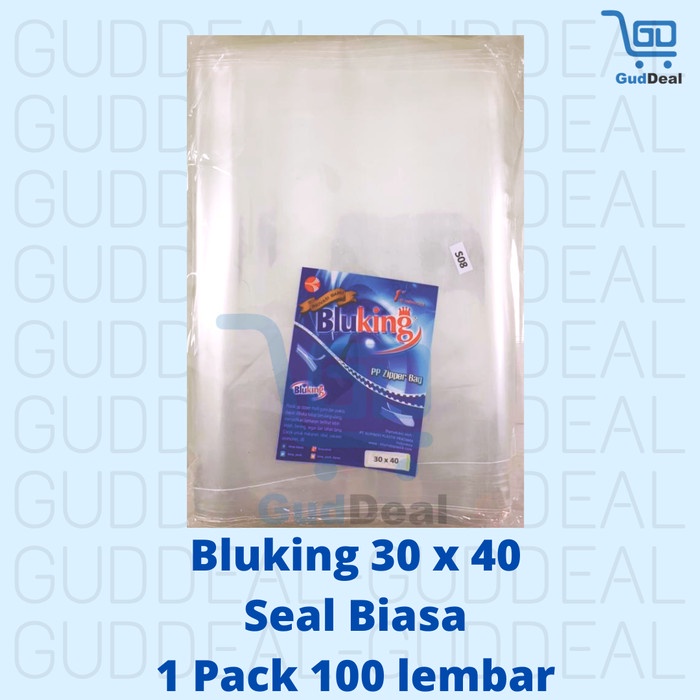 /////] Plastik PP Klip 30x40 BluKing (50mc) Isi 100pcs