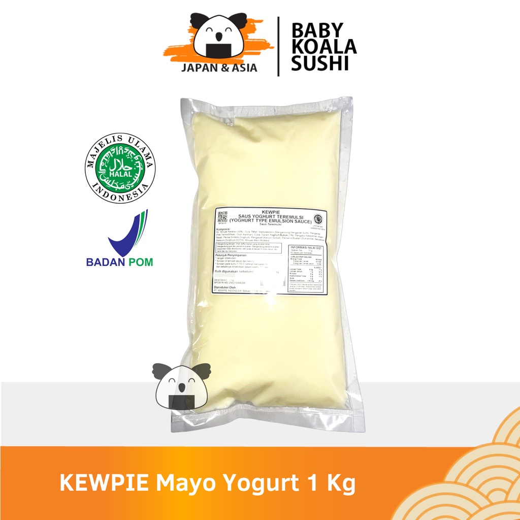 KEWPIE Cooking Sauce Yoghurt Mayo 1 Kg │ Mayonnaise Yogurt Salad Buah