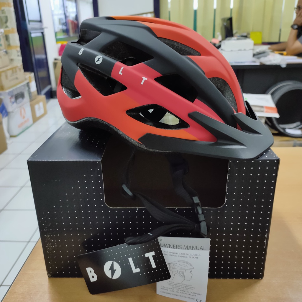 Helm sepeda MTB polygon bolt