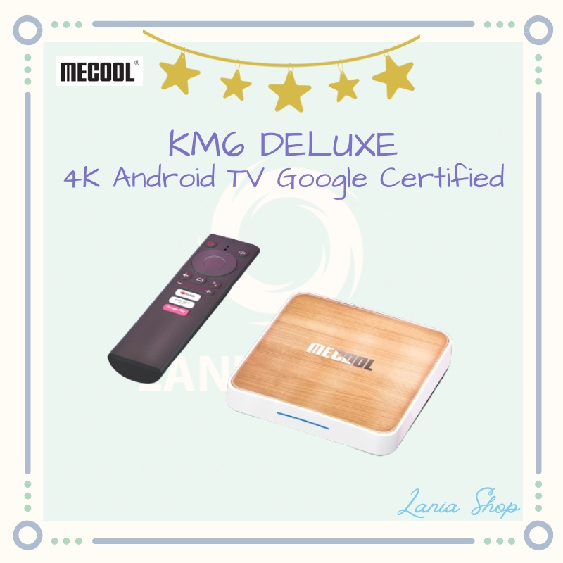 MECOOL KM6 DELUXE - 4K Android TV Box - Android TV Google Certified
