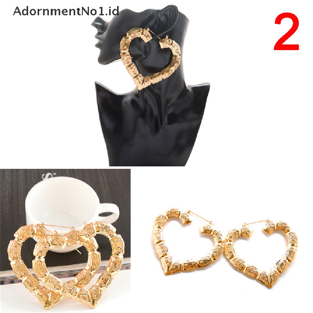 [AdornmentNo1] Anting Bambu Besar Anting Hip-Hop Wanita Hoop/Hoops Lingkaran Telinga [ID]