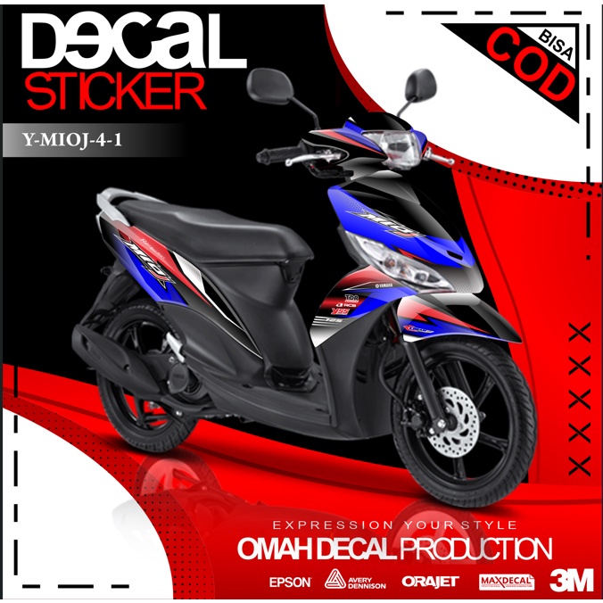 DECAL MIO J FULL BODY DEKAL STIKER MIO J YAMAHA STIKER KUALITAS TERBAIK TAHAN LAMA STIKER KEKINIAN K