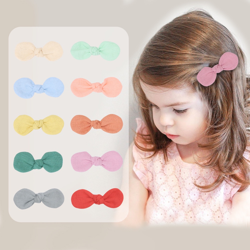 JEPIT RAMBUT PITA ANAK MODEL RIBBON KNOT BOW JEPITAN PONI RETRO GIRL BAYI BABY CUTE GIRLY KAIN WARNA SOFT PASTEL LEMBUT HAIR CLIP PIN HAIRCLIP HAIRPIN PEREMPUAN LINEN COTTON KATUN
