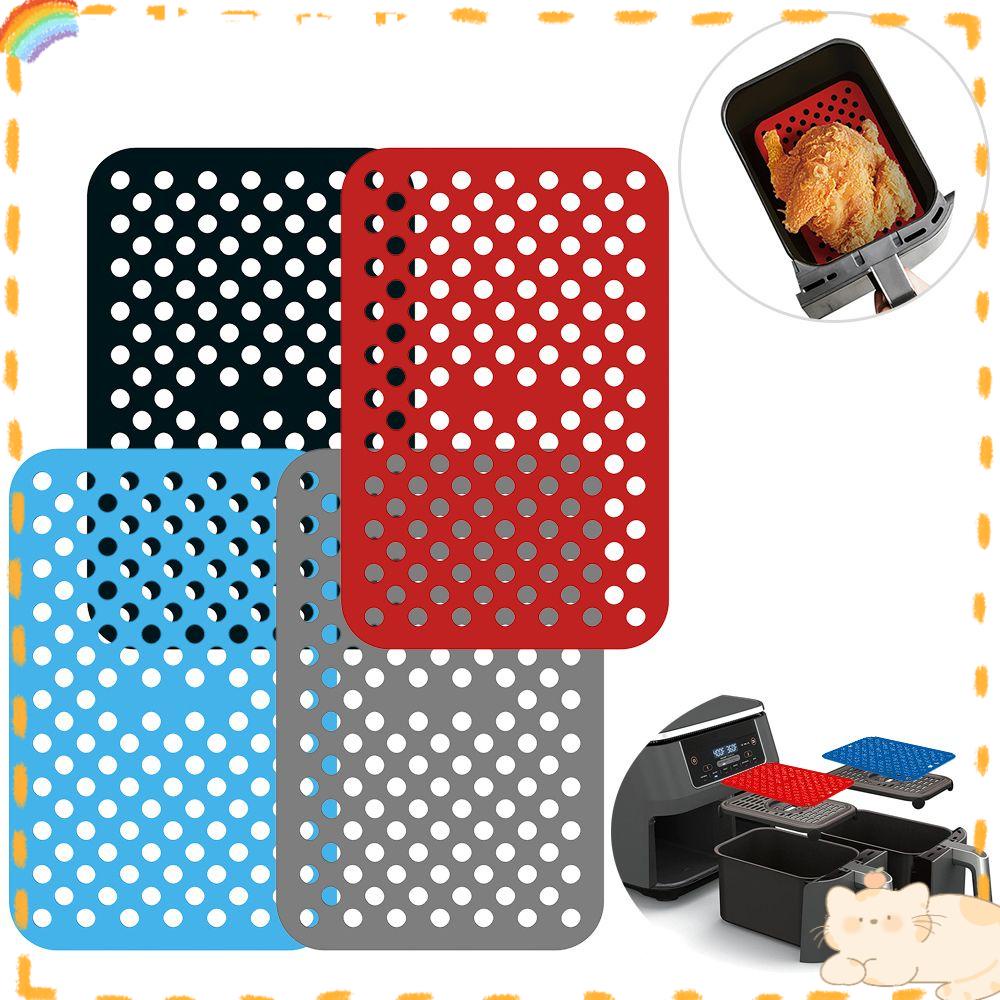 Solighter Air Fryer Mat Oven Persegi Panjang Anti Lengket Untuk Ninja DZ201 Foodi