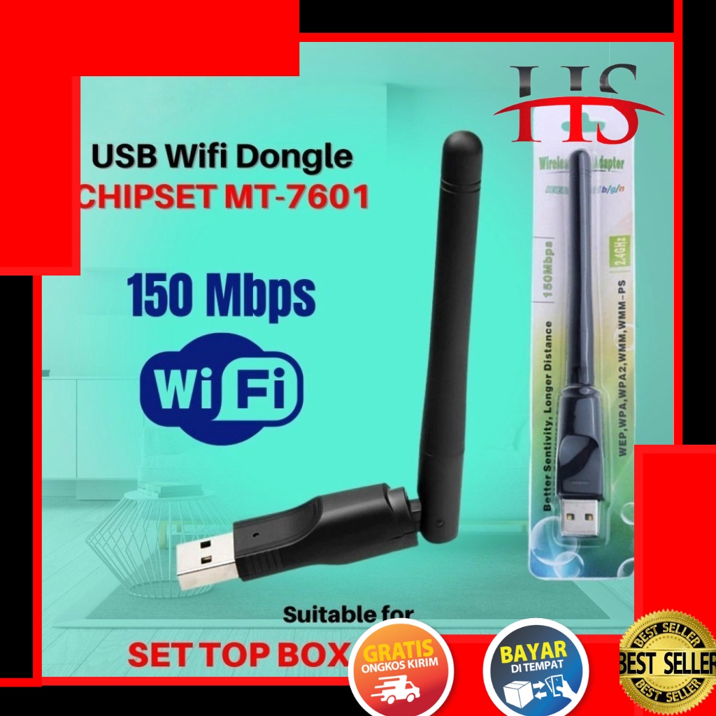 Jual USB Wifi Set Top Box Dongle Receiver STB TV Parabola Antena PC MT