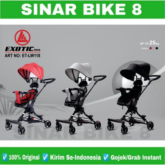 Kereta Dorong Magic Stroller Exotic LW 118 Bisa Bolak Balik