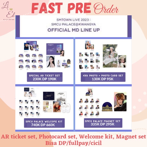 SMTOWN LIVE 2023 : SMCU PALACE @KWANGYA OFFICIAL MD LINE UP MERCHANDISE COLLECTION (SPECIAL AR TICKE