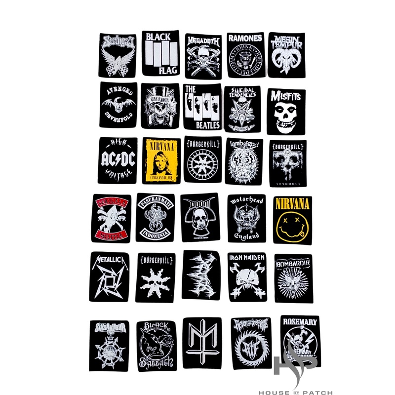 EMBLEM METAL EMBLEM MUSIK EMBLEM BAND METAL EMBLEM PUNK PACTH SABLON PACTH BORDIR