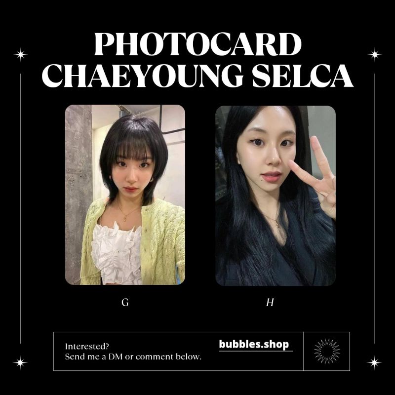 PHOTOCARD UNOFFICIAL CHAEYOUNG TWICE SELCA