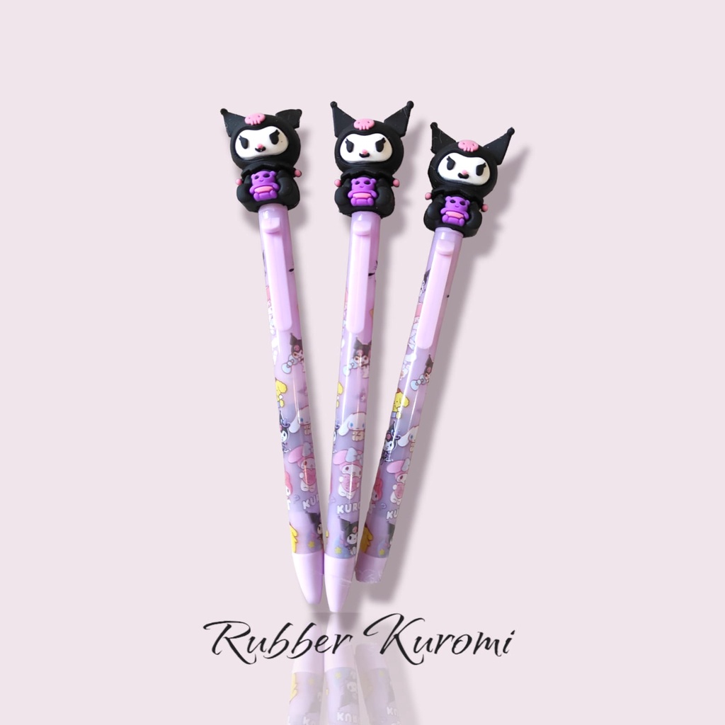 PULPEN RUBBER SANRIO PEN SANRIO PEN LUCU ATK PULPEN PULLPEN SANRIO KUROMI POMPOMPURIN CINNAMOROLL MY MELODY MELODYY HELLO KITTY KITTYY PULPEN HK ALAT TULIS KANTOR LUCU PULPEN TEKAN PULPEN ANAK @banyak