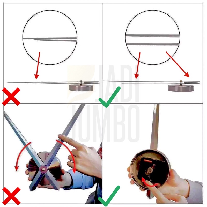 Mesin Jam Dinding Besar DIY Clock Giant Wall Clock