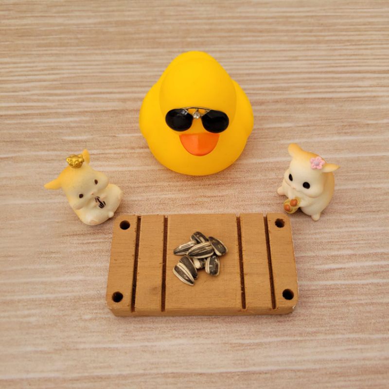 Rubber Ducky Mainan Hiasan Kandang Hamster/Mainan Anak