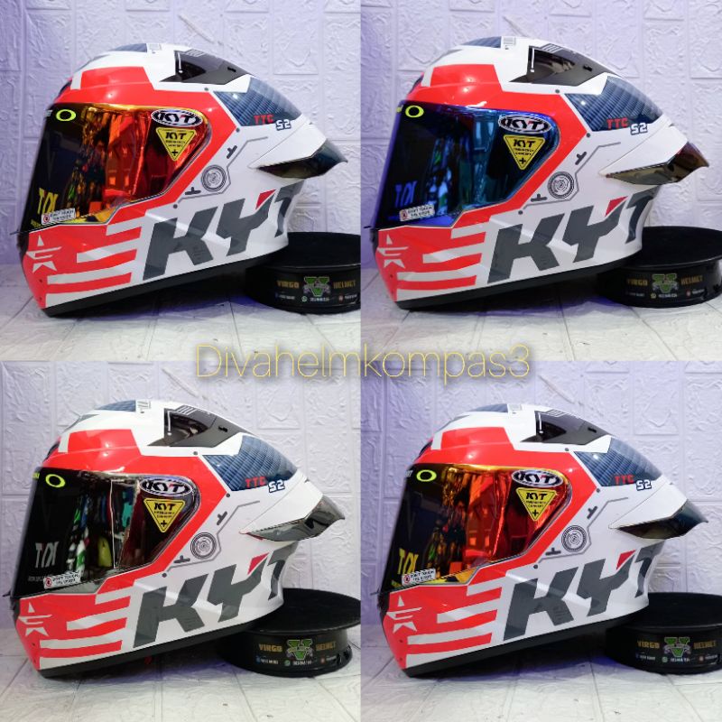 HELM KYT TT COURSE MOTIF FUSELAGE RED PAKET GANTENG|KYT TTC MOTIF TERBARU PAKET GANTENG