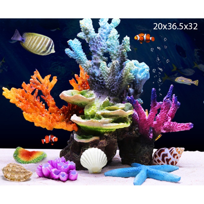 Jumbo size Simulation Fake coral Karang Laut reef sea fish tank