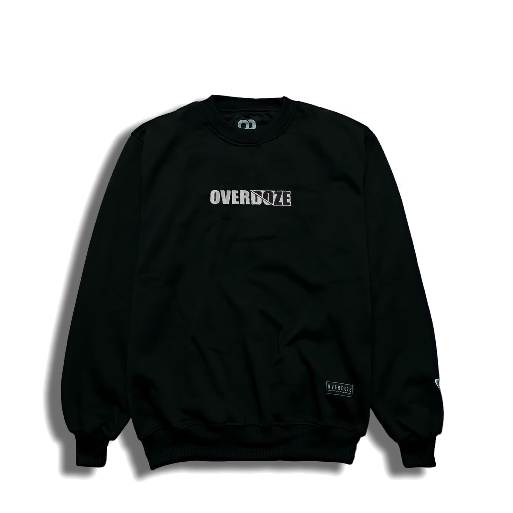 OVERDOZE Sweater Crewneck Bordir Pria Wanita Premium High Quality