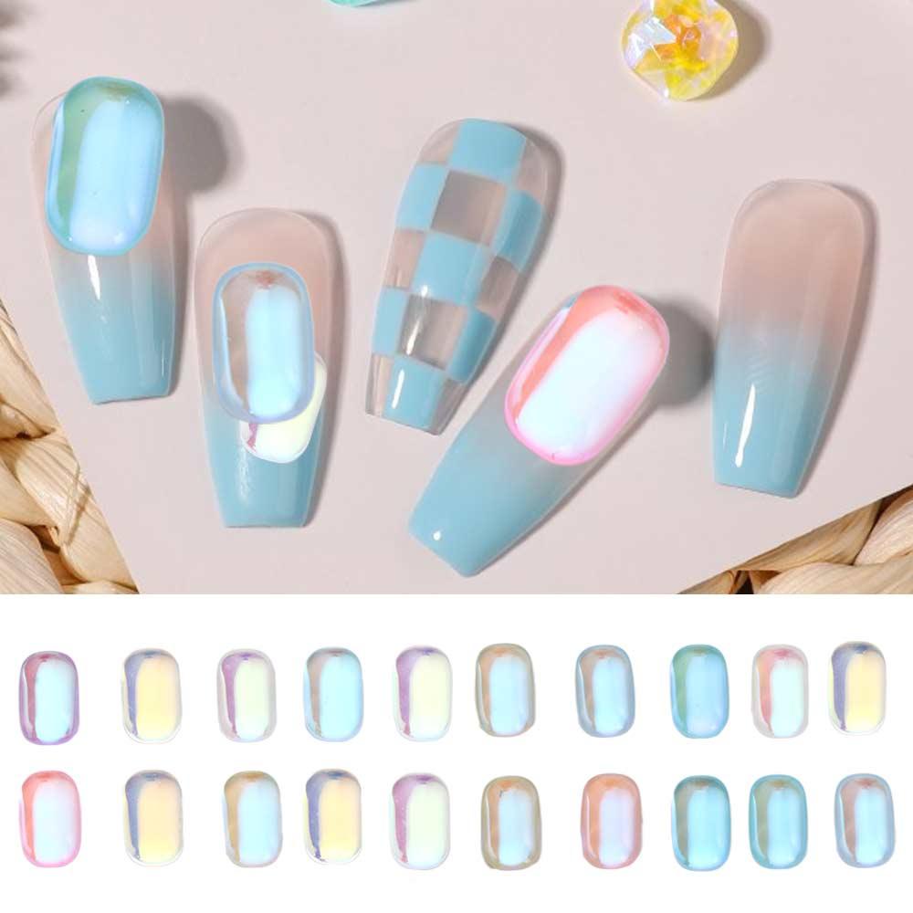 Needway   Nail Art Rhinestones Warna-Warni Fashion Wanita Membuat Perhiasan Manikur Aksesoris Permata Pesona Kuku