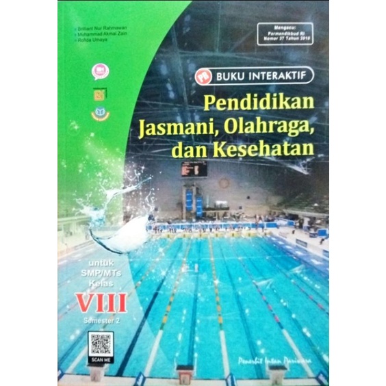Buku lks pr interaktif pendidikan jasmani olahraga dan kesehatan, PJOK kelas VIII, 8 semester 2 tahu