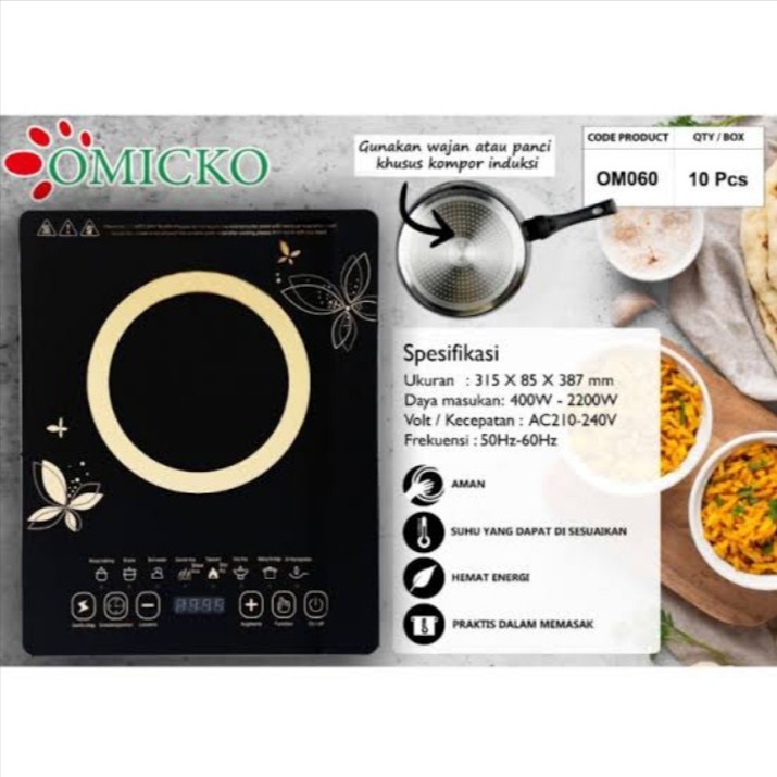 Kompor Induksi Induction Cooker OM 060 OMICKO / Kompor Listrik