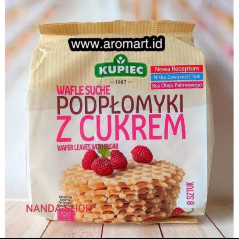 

Kupiec wafer leaves with sugar 72gr