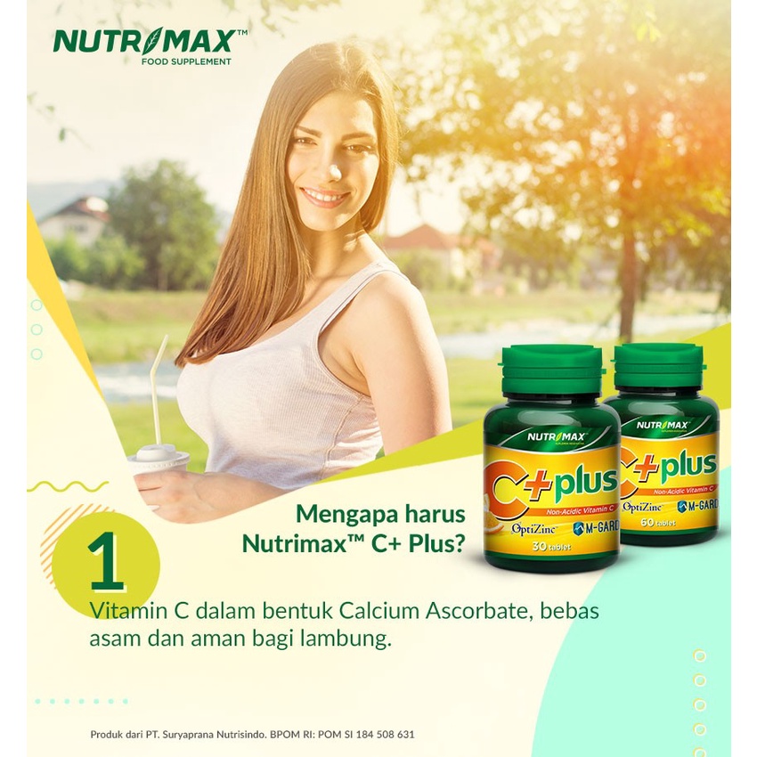 Nutrimax C+ Plus - Vitamin C Menjaga Daya Tahan Tubuh