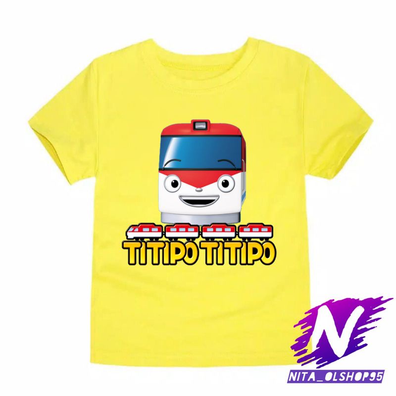 kaos titipo titipo baju anak titipo titipo kartun anak kereta