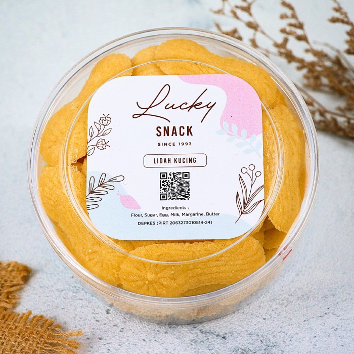 KUE KERING LEBARAN "LIDAH KUCING" WISMAN NASTAR UK 1/4 KG