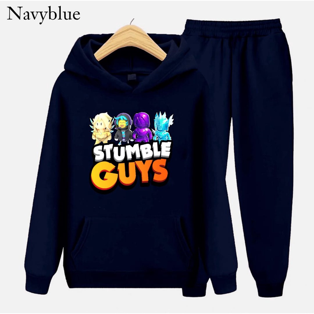 Hzl_outfit Setelan Sweater Anak Stumble Guys Angel Valkyrie/ Sweater Hoodie Anak Anak S.M.XL