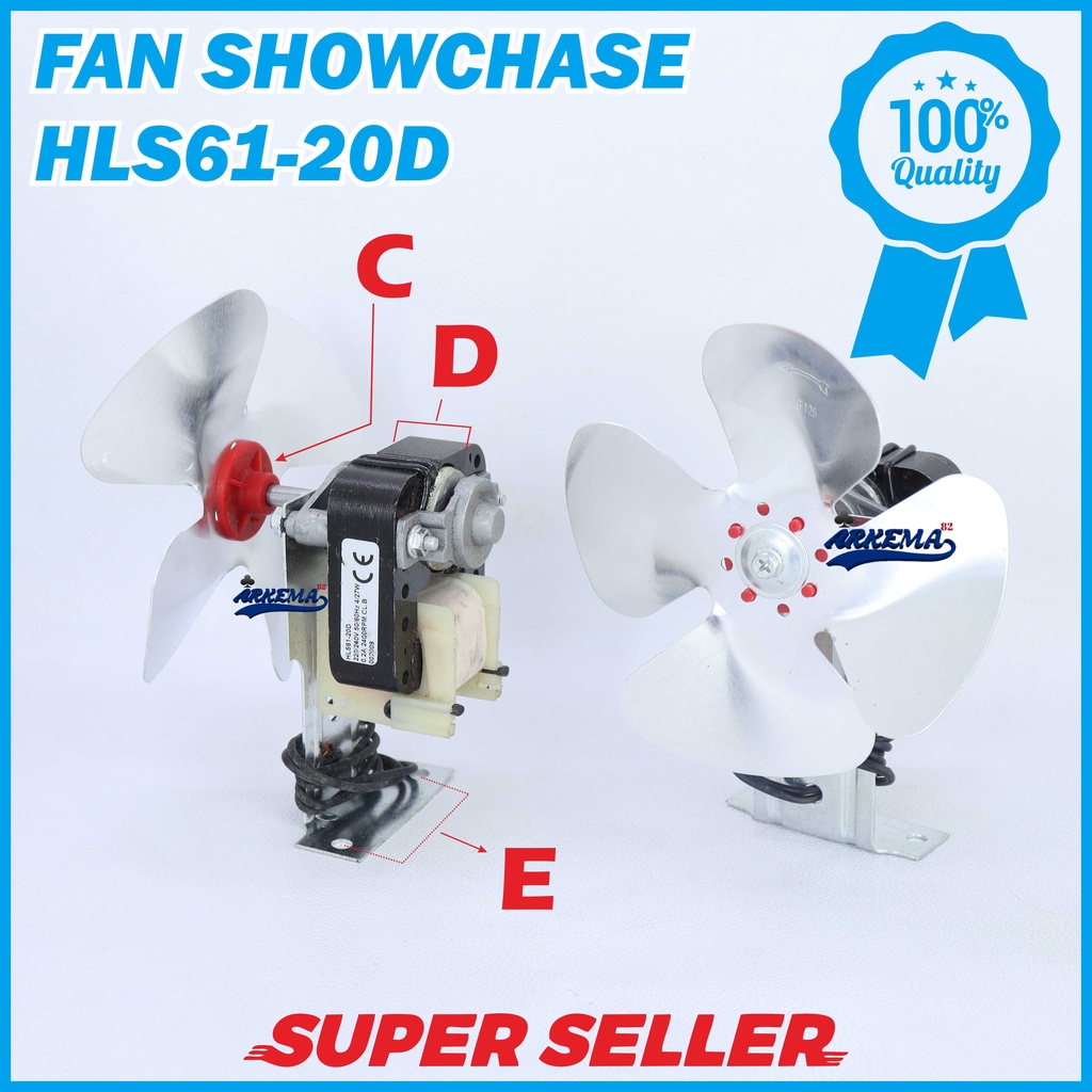 FAN KULKAS HLS61-20D GEA SHOWCHASE | UNIVERSAL FAN SHOWCHASE GEA