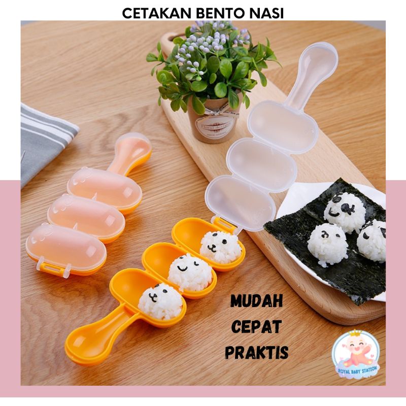 Cetakan Bento Bola Nasi Mudah Praktis