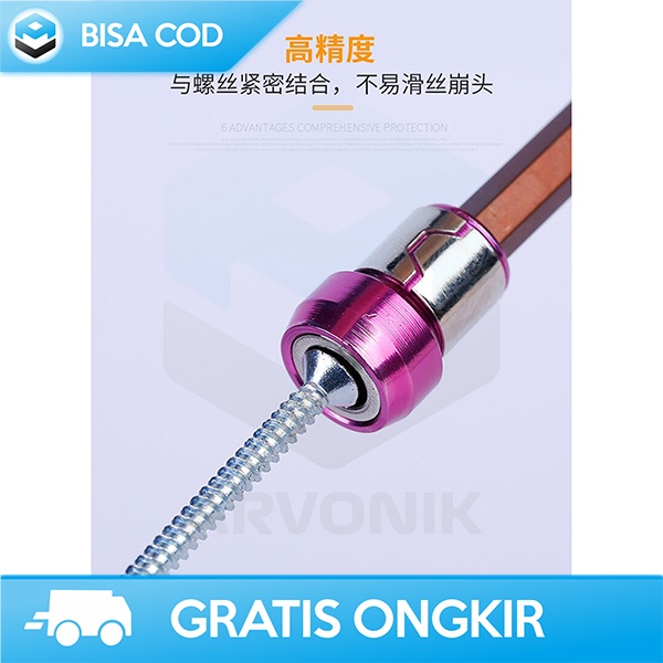 SAMBUNGAN BAUT MAGNETIK VINKKATORY EXTENTION OBENG RING SCREWDRIVER