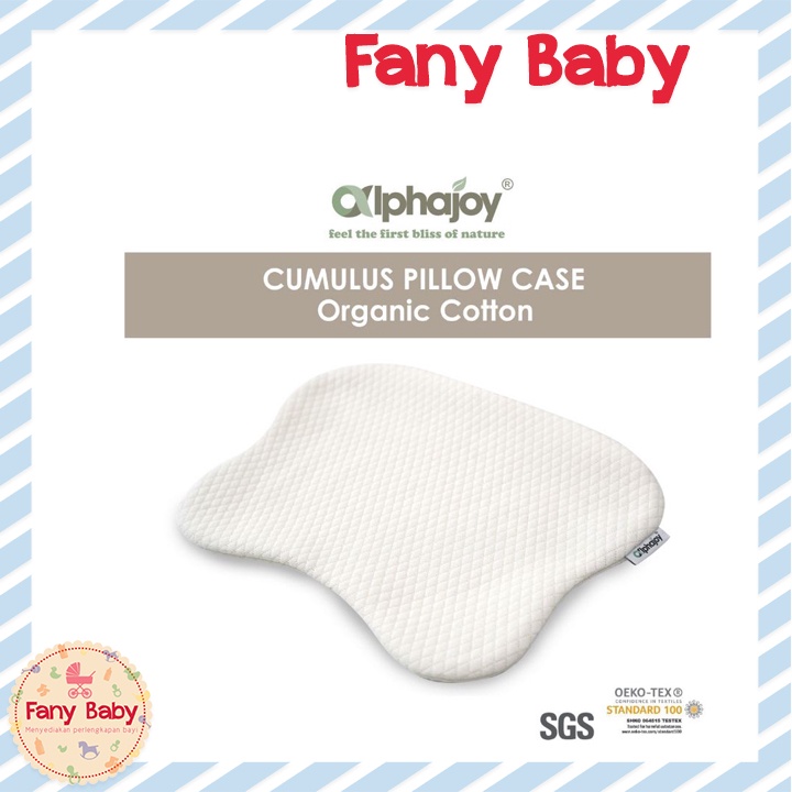 ALPHAJOY CUMULUS ORGANIC COTTON BABY PILLOW CASE