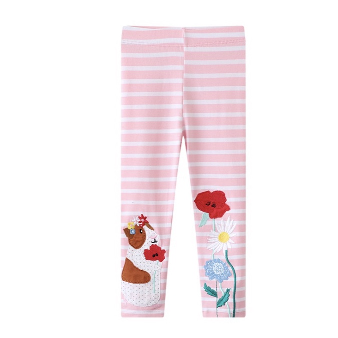 babyfit jumping catrose celana panjang legging cotton premium anak perempuan ydm-0403r