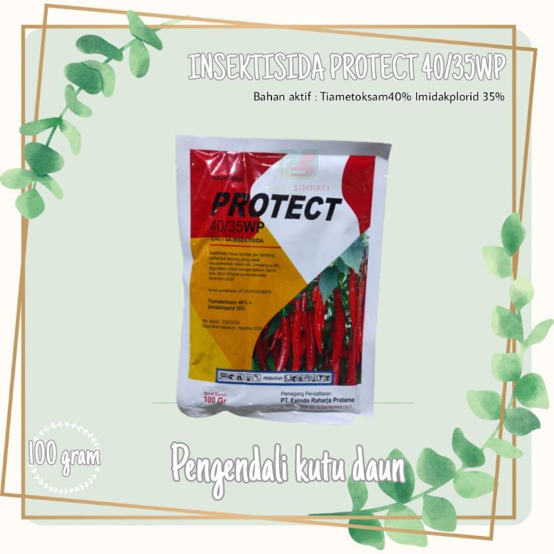 Insektisida PROTECT 100gram, obat pembasmi hama kutu putih,kutu kebul,thrips
