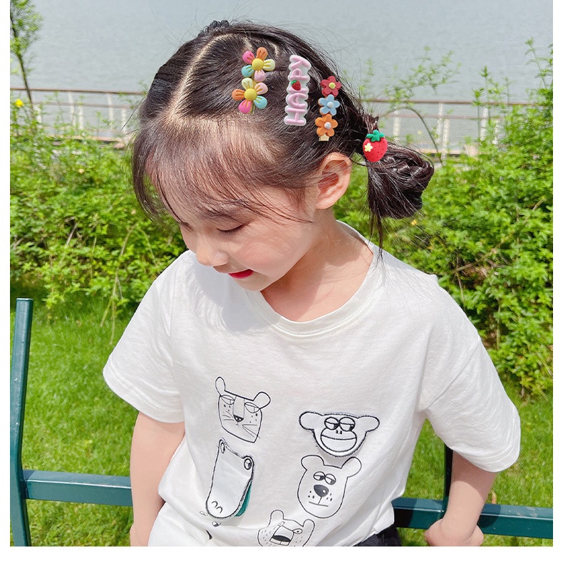 Set Ikat Rambut Anak 15 In 1 Model Korea Lucu Import - SH2008