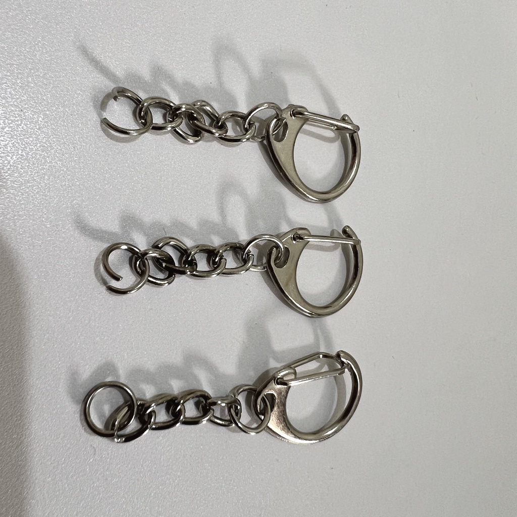 Gantungan Udang Kait D Rantai SATUAN Kunci Stainless Steel Besar Keychain Key Chain Aksesoris Bahan Art Kesenian Kerajinan Tangan Perlengkapan Murah Prakarya Kertakes Accessories Termurah Craft Crafting Kait Cantolan Gantolan Perlengkapan Grosir Prakarya