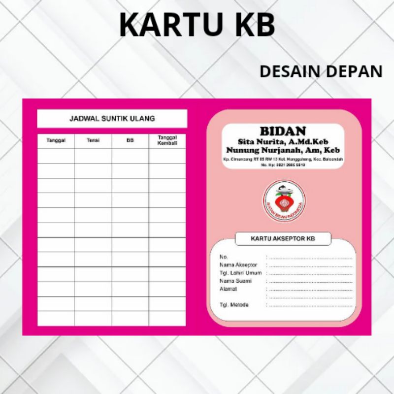 

CETAK CUSTOM KARTU KB / KARTU AKSEPTOR KB isi 100PCS