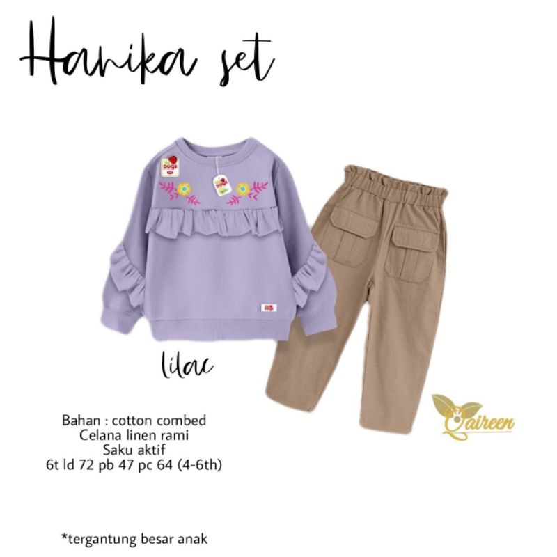 HANIKA SET BY QAIREEN 3123