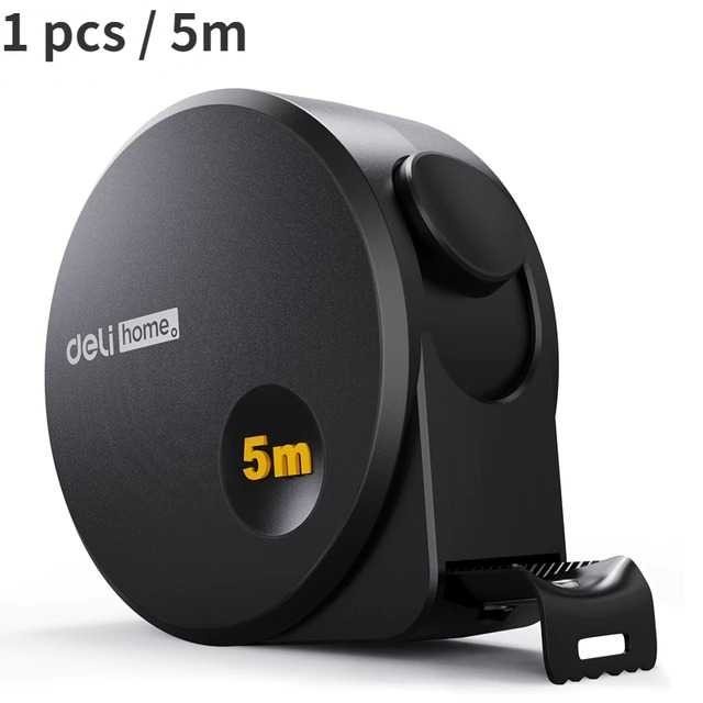 Meteran Roll High Precision Self Lock Tape Measure 19mm 5m - Hitam