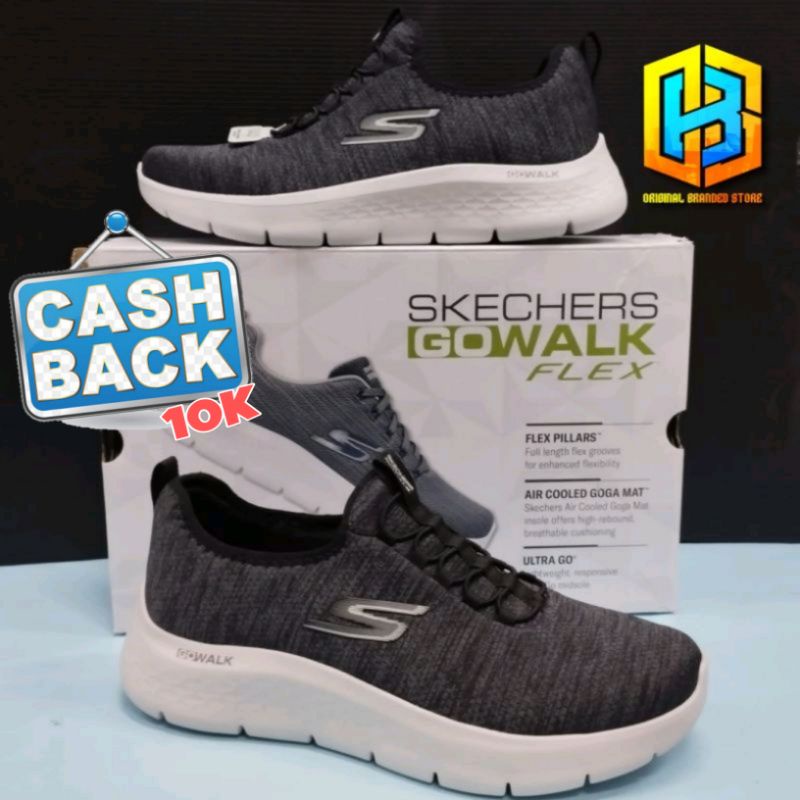 Skechers Go Walk Flex Ultra / Machine Washable (216484BKW/NVBL)