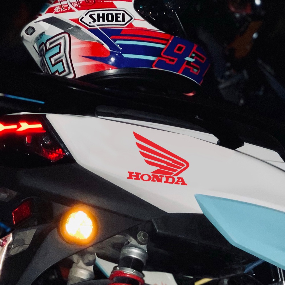 1 Pasang Stiker Reflektif Sepeda Motor Honda Wing Fuel Tank Cover Kaca Depan Bodi Sepeda Motor Dekoratif Decal Untuk Honda CB400X CBF190R 300R NX125