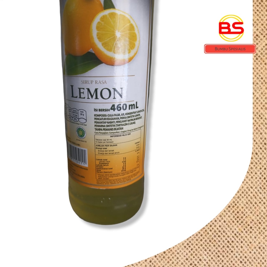 Sirup Marjan Boudoin / Sirup Marjan Rasa Lemon 460ml - HALAL