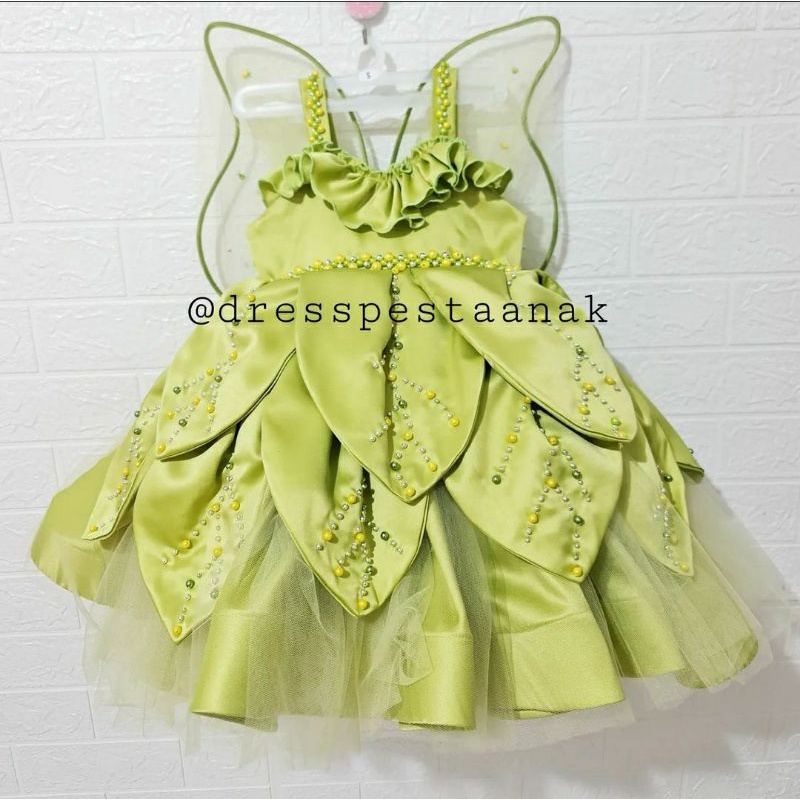 Tinkerbell Dress Anak | Gaun Tinkerbell | Baju Ultah