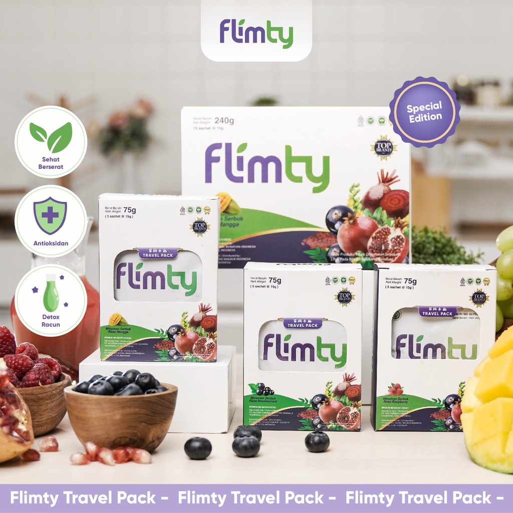 Flimty Fiber Travel Pack (5 sachet) Cobain Dulu! JAKARTA