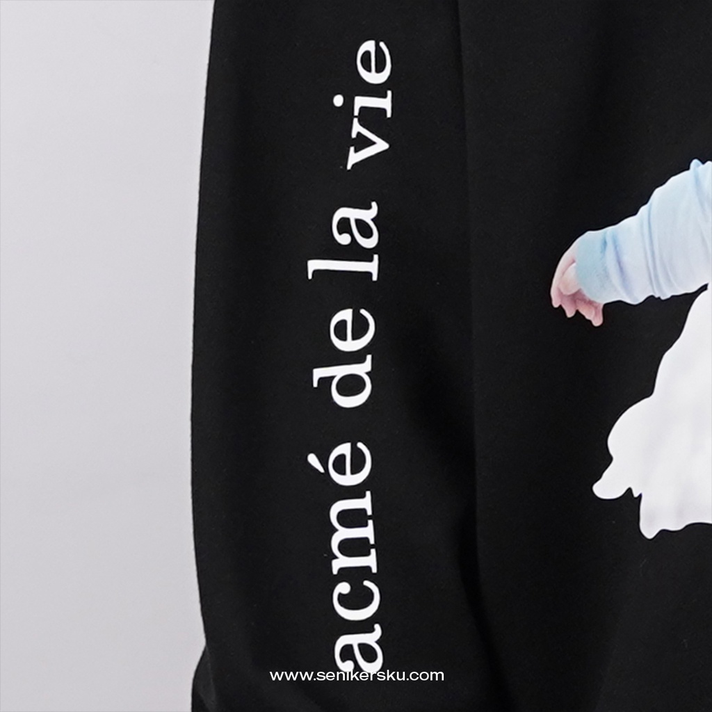 ADLV Baby Face Skydiving Black Hoodie