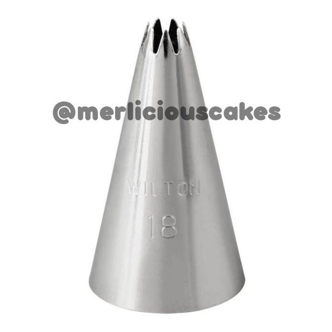 

Wilton Open Star Tip Spuit No 18 Piping Tip Original