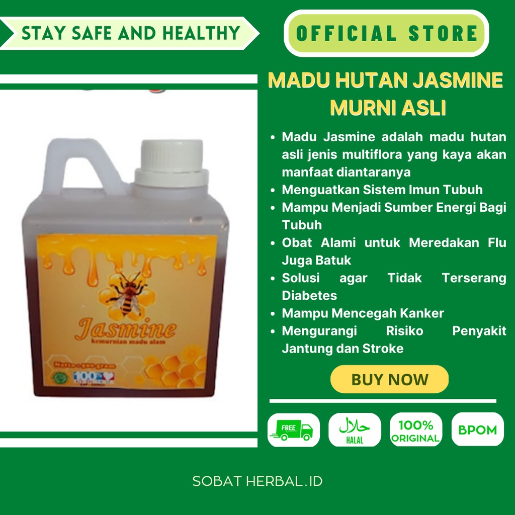

Madu Original Asli Hutan Gunung Murni Olesan Sarang 1Kg
