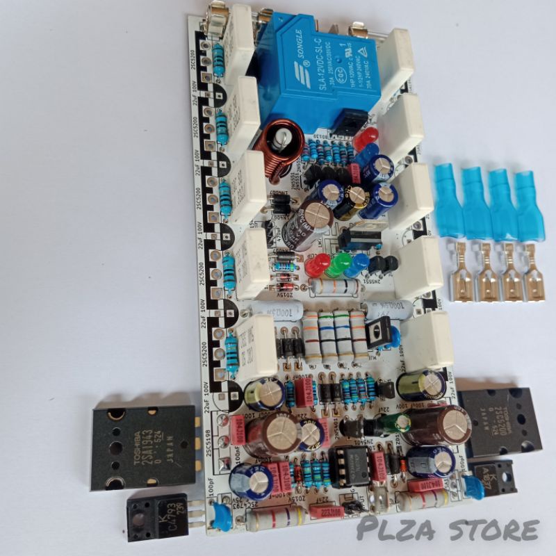 Kit driver power amplifier Socl 506 TEF 2U Panjang 15cm Kapasitas 5 set transistor final toshiba