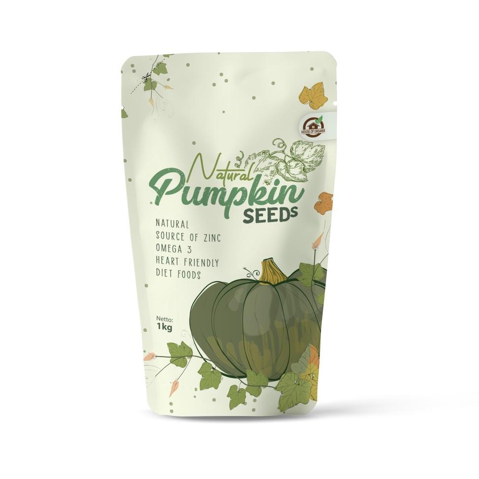 

Murah Banget ・ Pumpkin seeds (biji labu) 1 Kg ♋